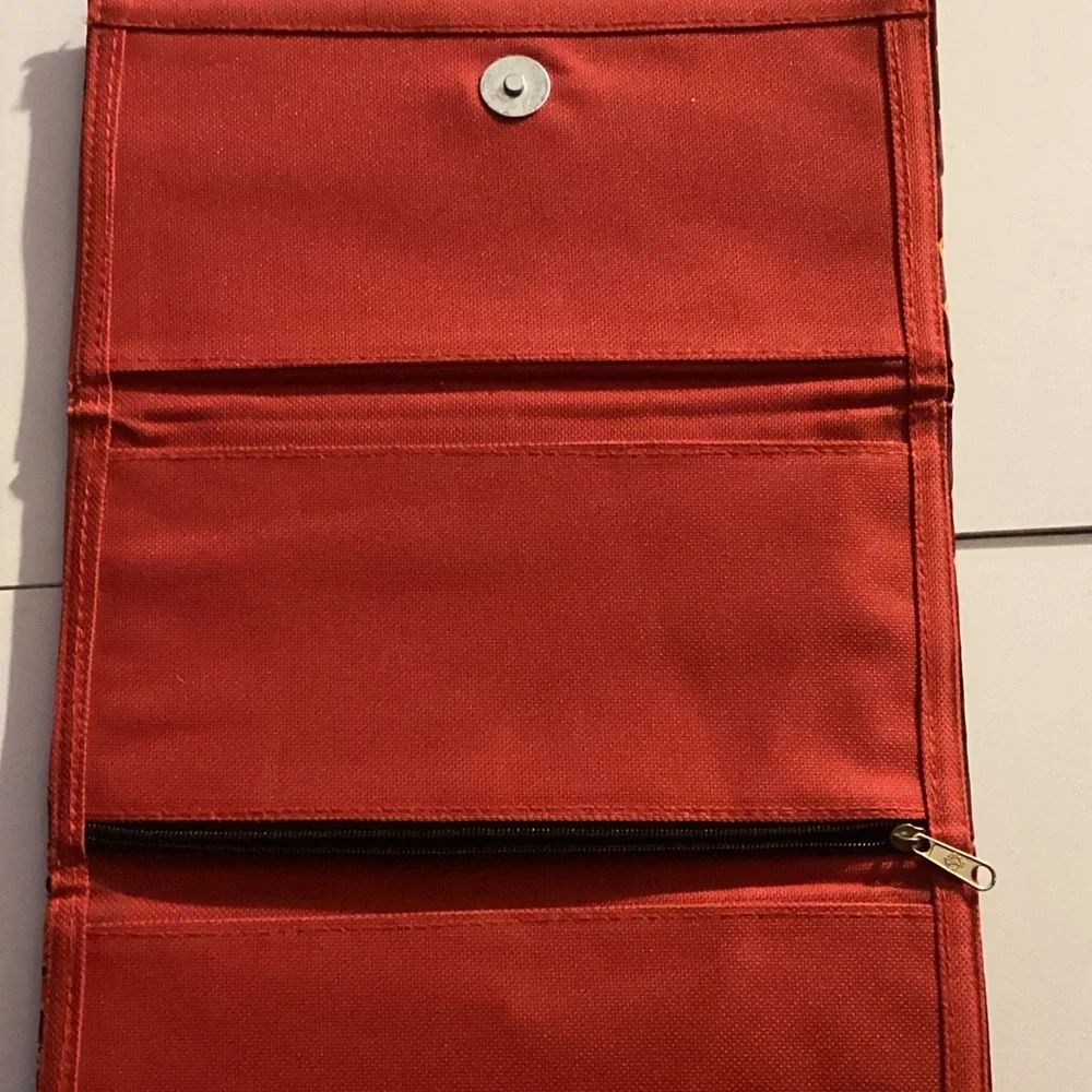 Vibrant Orange and Red Women's Clutch - Picture 4 of 4